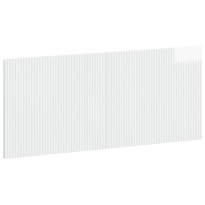 Wall-Mounted Headboard ARNHEM High Gloss White Engineered Wood