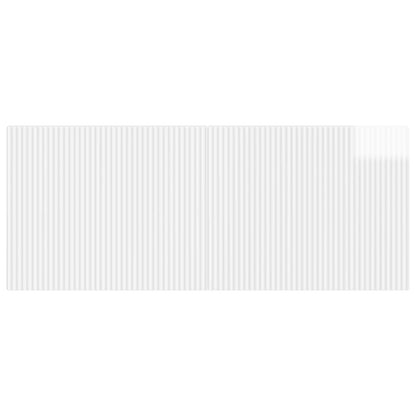 Wall-Mounted Headboard ARNHEM High Gloss White Engineered Wood