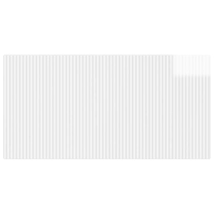 Wall-Mounted Headboard ARNHEM High Gloss White Engineered Wood