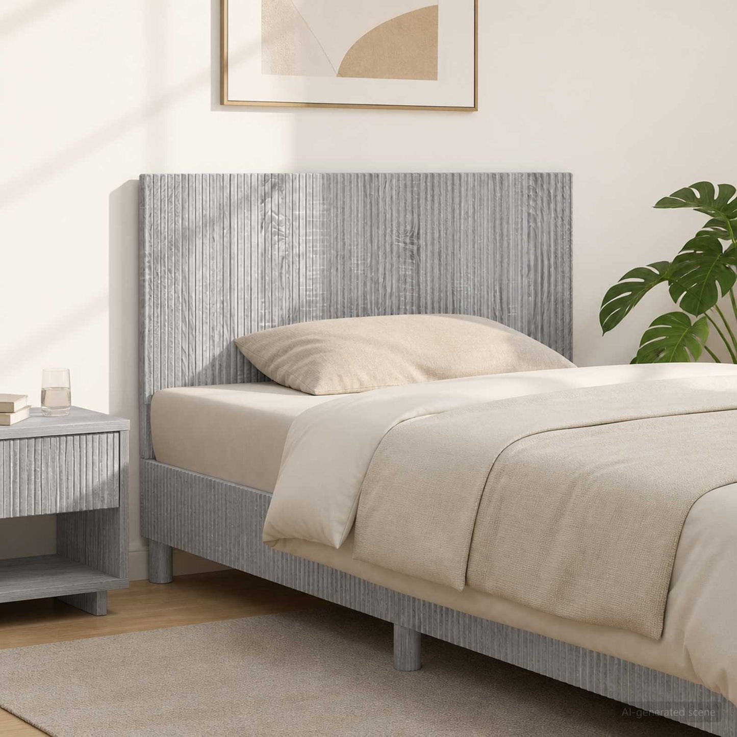 Wall-Mounted Headboard ARNHEM Grey Sonoma Engineered Wood