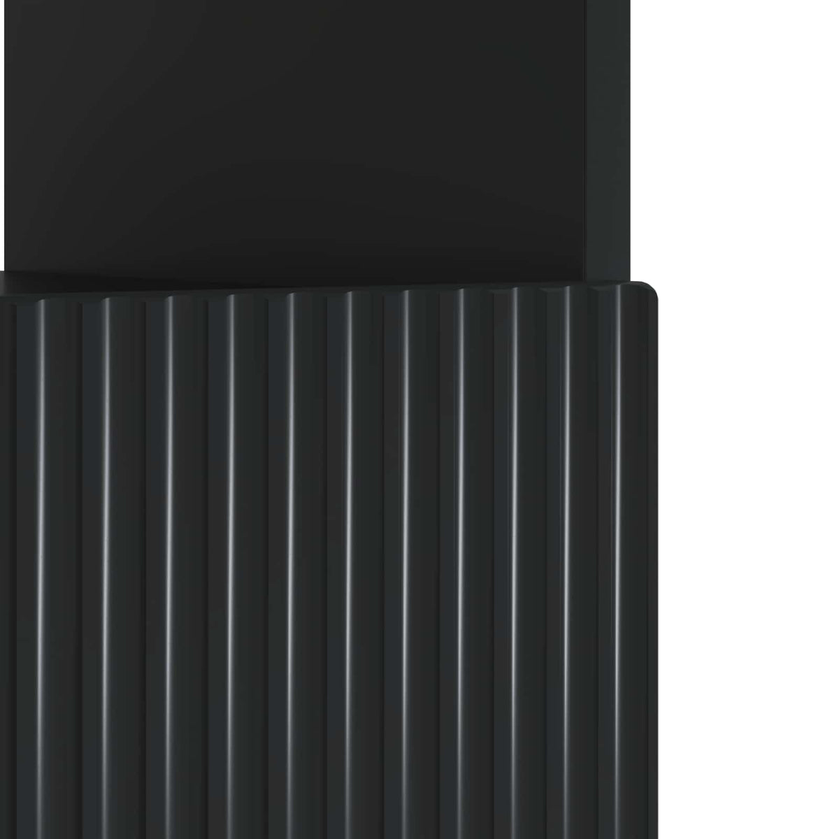 LED TV Cabinet Black Engineered Wood