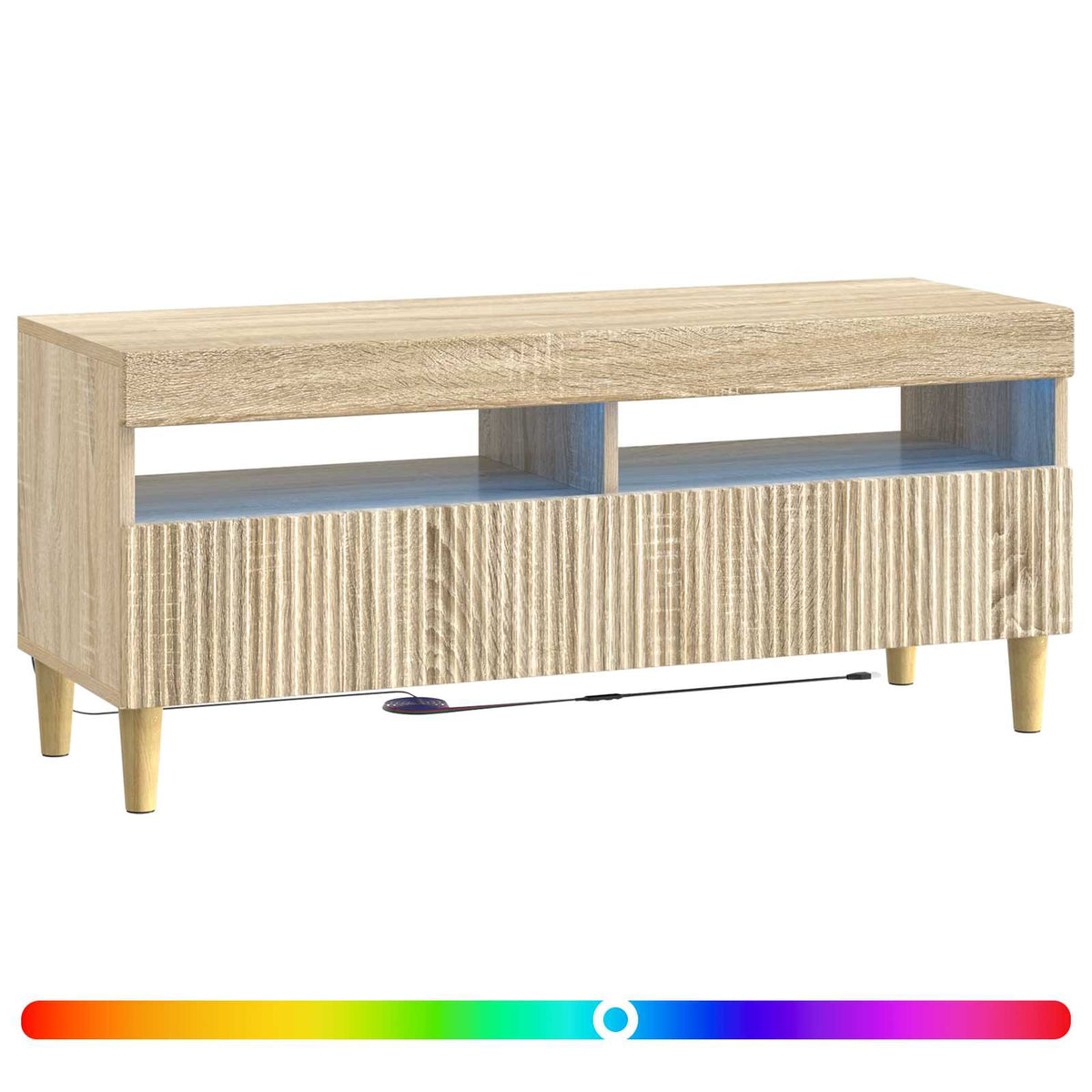 LED TV Cabinet Sonoma Oak Engineered Wood