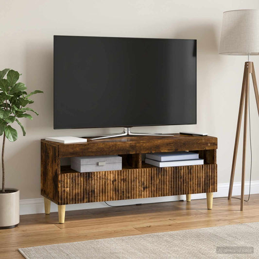 LED TV Cabinet ARNHEM 100 x 35 x 43 cm Smoked Oak