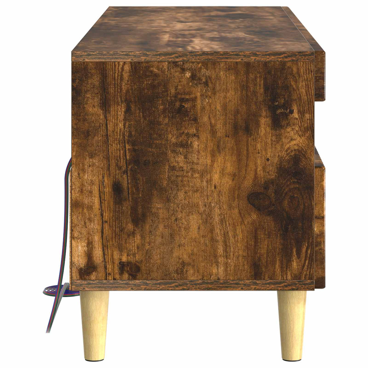LED TV Cabinet Smoked Oak Engineered Wood