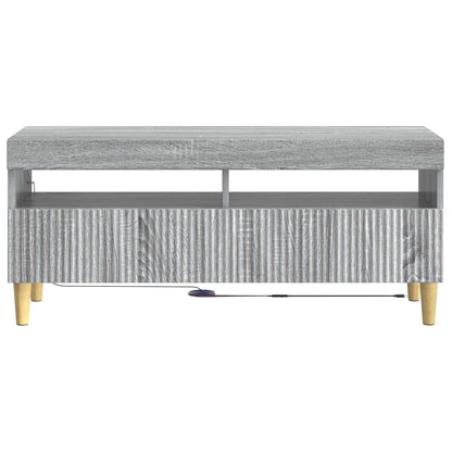 LED TV Cabinet Grey Sonoma Engineered Wood