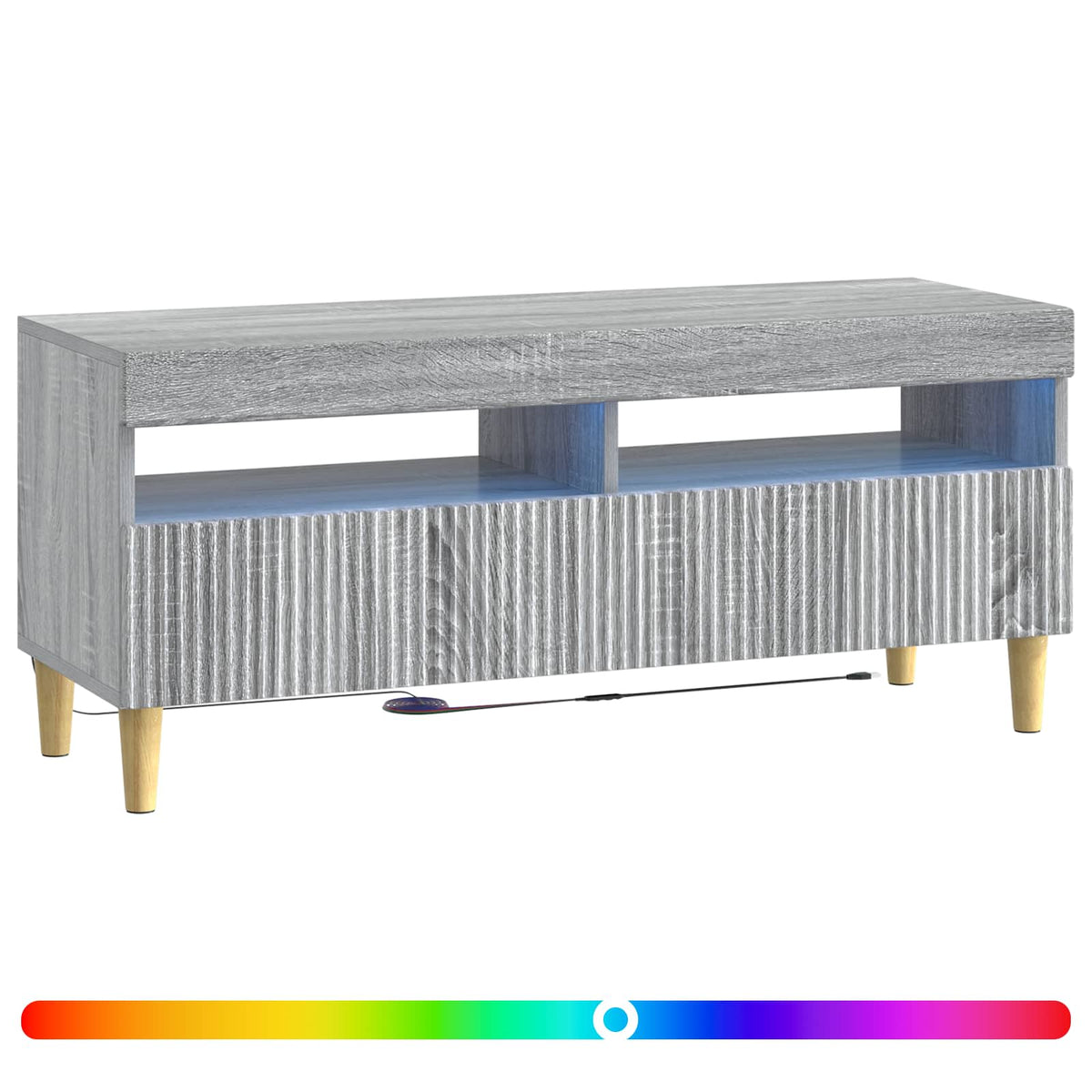 LED TV Cabinet Grey Sonoma Engineered Wood