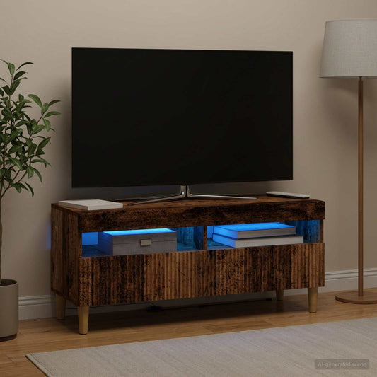 LED TV Cabinet ARNHEM 100 x 35 x 43 cm Old Wood Engineered Wood