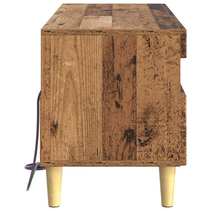 LED TV Cabinet Old Wood Engineered Wood