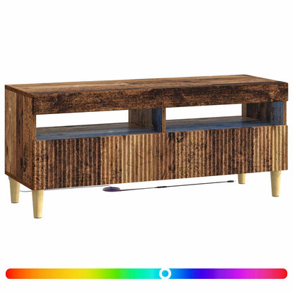 LED TV Cabinet Old Wood Engineered Wood