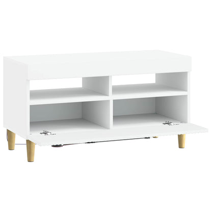LED TV Cabinet White Engineered Wood
