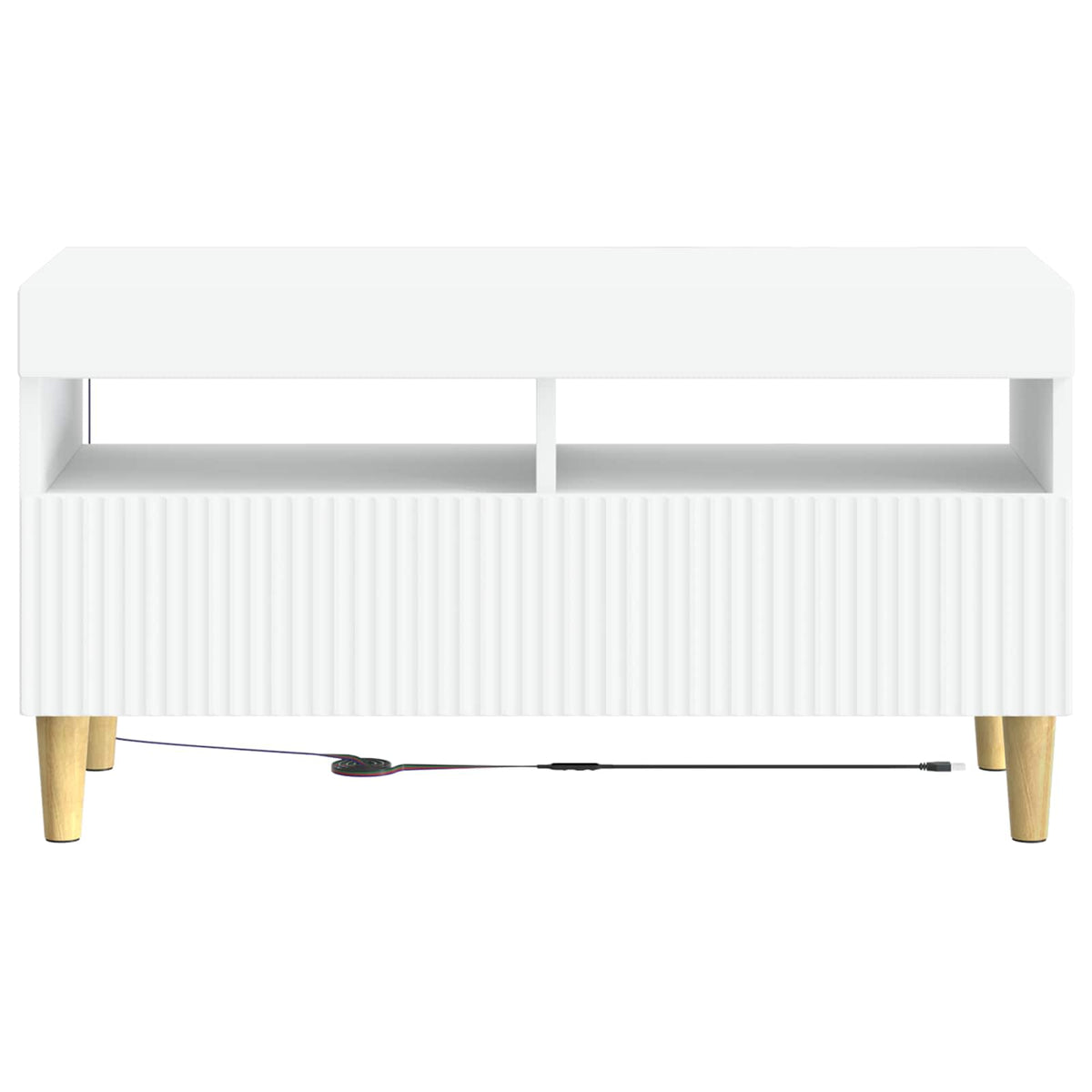 LED TV Cabinet White Engineered Wood