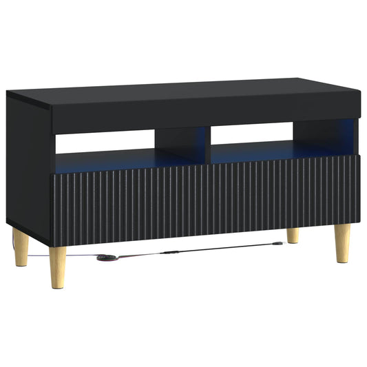 LED TV Cabinet ARNHEM 81 x 35 x 43 cm Black Engineered Wood
