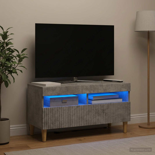 LED TV Cabinet ARNHEM 81 x 35 x 43 cm Concrete Grey