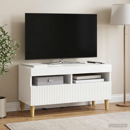 LED TV Cabinet ARNHEM 81 x 35 x 43 cm High Gloss White