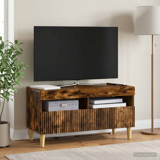 LED TV Cabinet ARNHEM 81 x 35 x 43 cm Smoked Oak