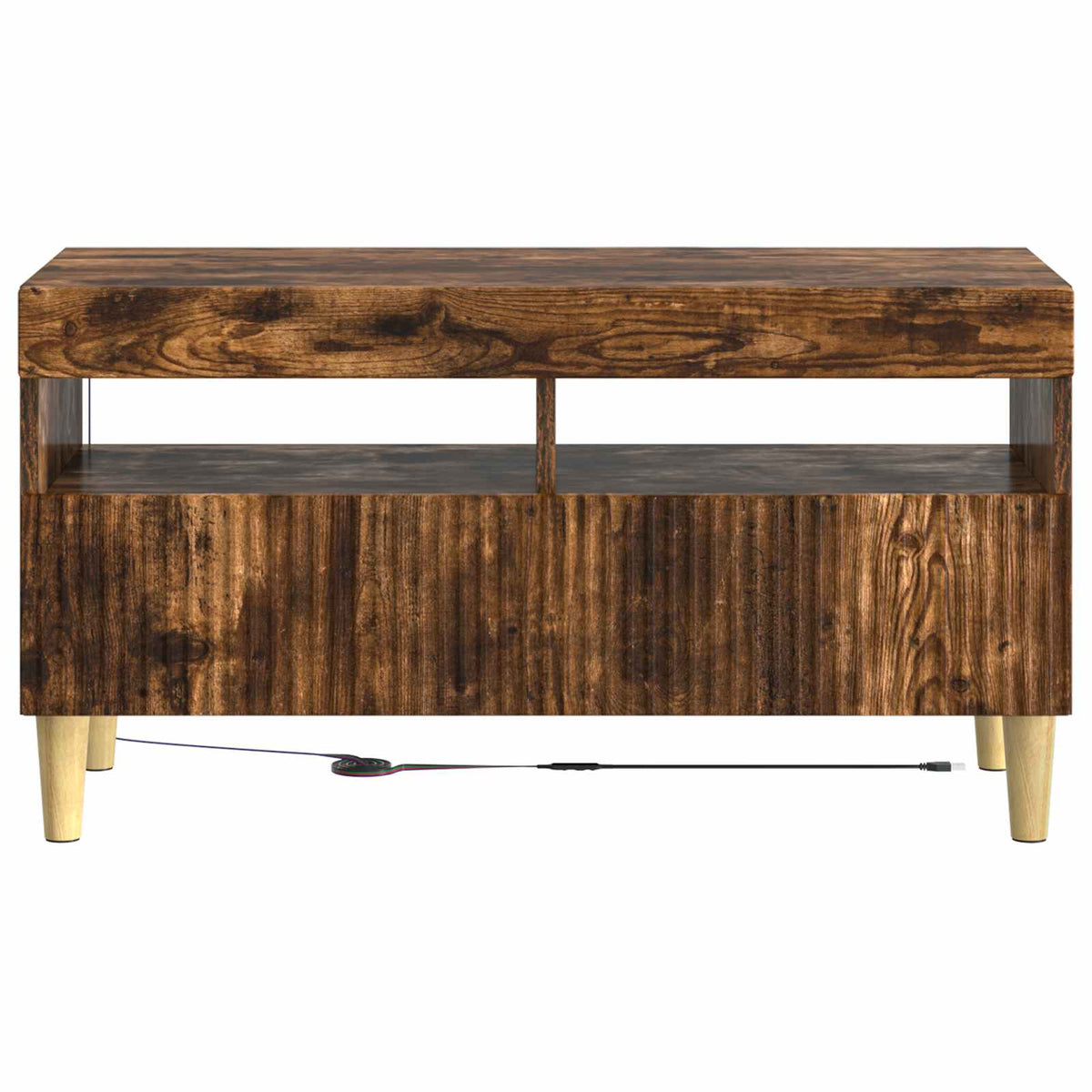 LED TV Cabinet Smoked Oak Engineered Wood