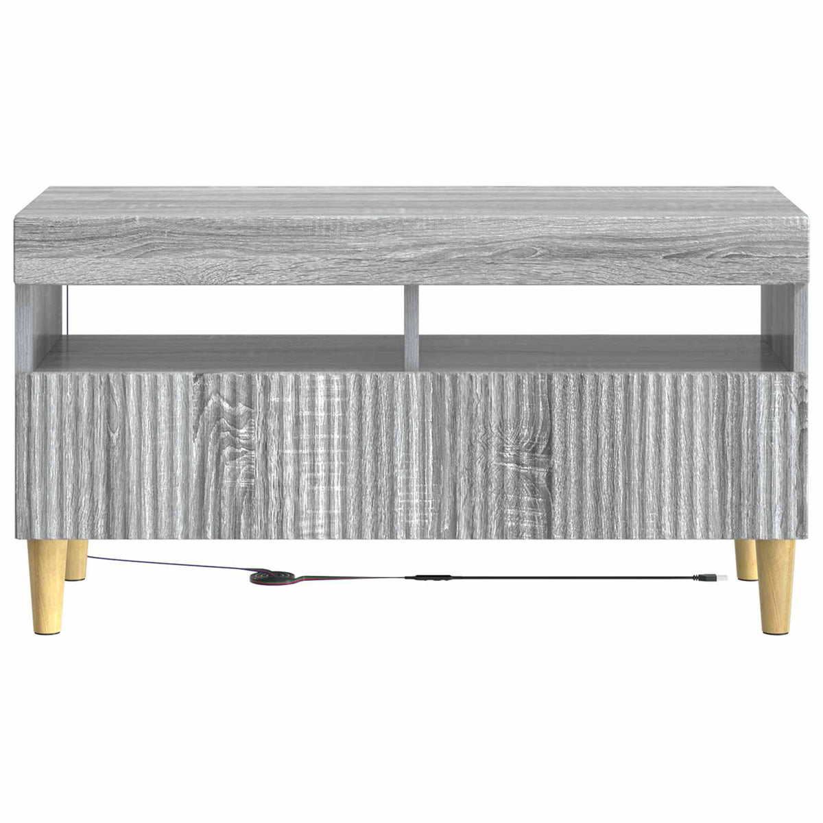 LED TV Cabinet Grey Sonoma Engineered Wood