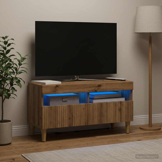 LED TV Cabinet ARNHEM 81 x 35 x 43 cm Artisan Oak