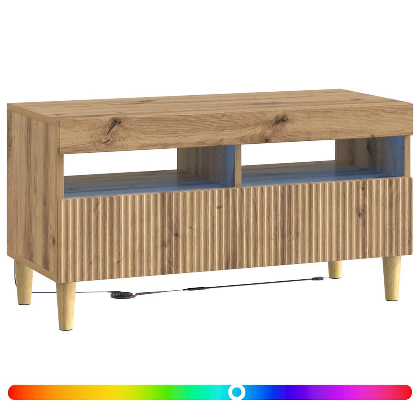 LED TV Cabinet Artisan Oak Engineered Wood
