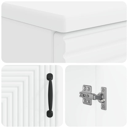 Bathroom Sink Cabinet HAARLEM White 59.5 x 31.5x 59 cm