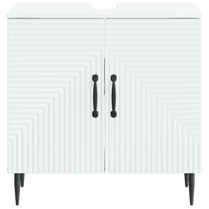 Bathroom Sink Cabinet HAARLEM White 59.5 x 31.5x 59 cm