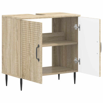 Bathroom Sink Cabinet HAARLEM Sonoma Oak 59.5 x 31.5x 59 cm