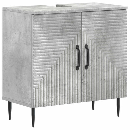 Bathroom Sink Cabinet HAARLEM Concrete Grey 59.5 x 31.5x 59 cm