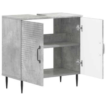 Bathroom Sink Cabinet HAARLEM Concrete Grey 59.5 x 31.5x 59 cm
