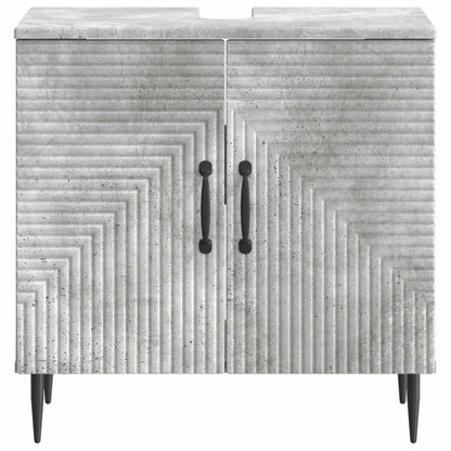 Bathroom Sink Cabinet HAARLEM Concrete Grey 59.5 x 31.5x 59 cm