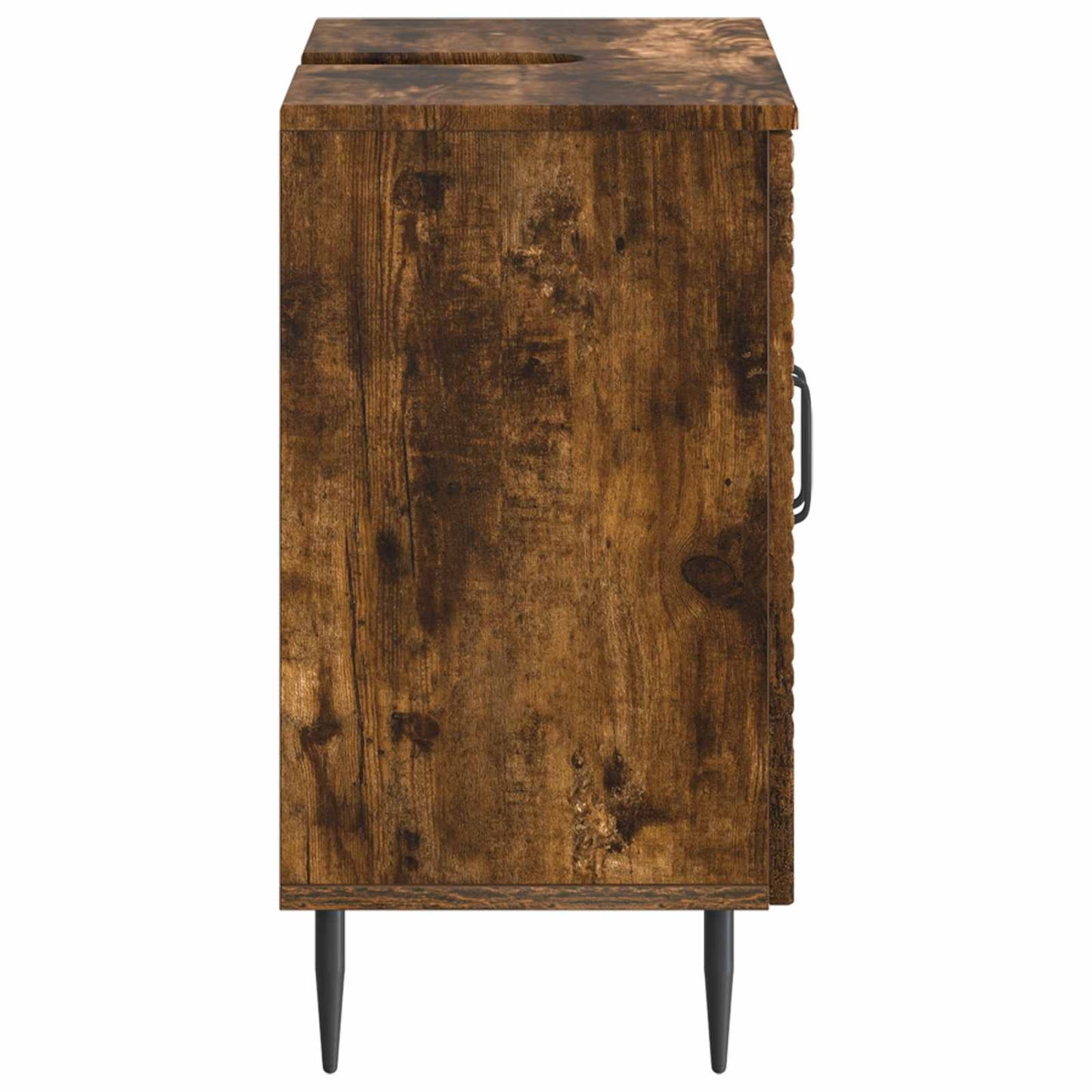 Bathroom Sink Cabinet HAARLEM Smoked Oak 59.5 x 31.5x 59 cm