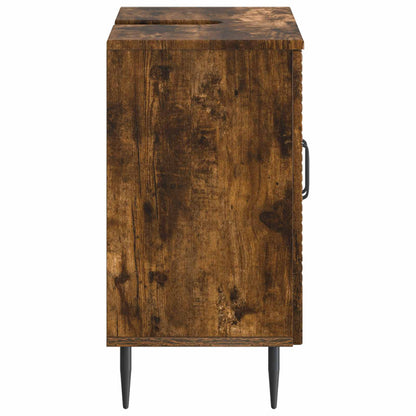 Bathroom Sink Cabinet HAARLEM Smoked Oak 59.5 x 31.5x 59 cm
