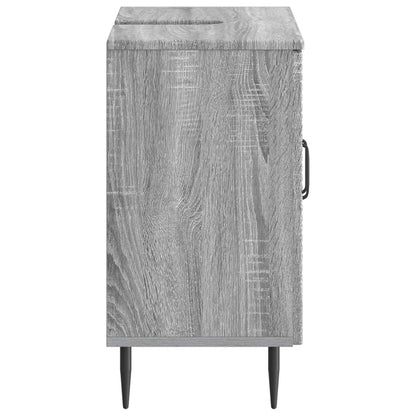Bathroom Sink Cabinet HAARLEM Grey Sonoma 59.5 x 31.5x 59 cm