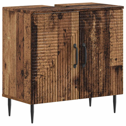 Bathroom Sink Cabinet HAARLEM Old Wood 59.5 x 31.5x 59 cm