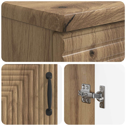 Bathroom Sink Cabinet HAARLEM Artisan Oak 59.5 x 31.5x 59 cm