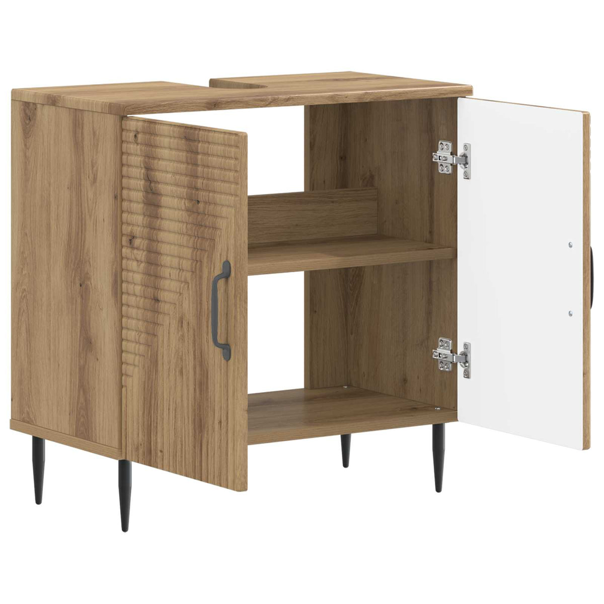 Bathroom Sink Cabinet HAARLEM Artisan Oak 59.5 x 31.5x 59 cm