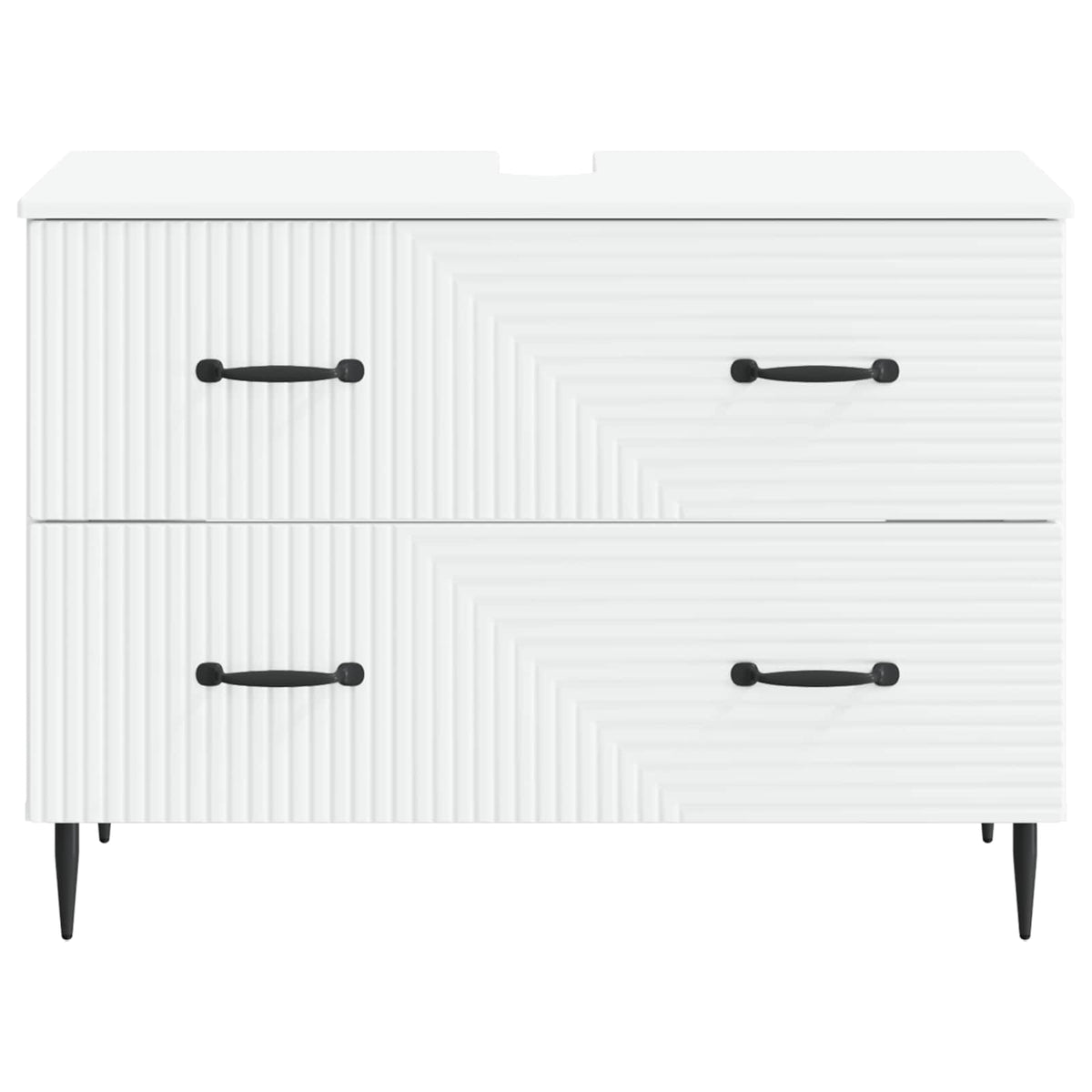 Bathroom Sink Cabinet HAARLEM White 82 x 41x 58.5 cm