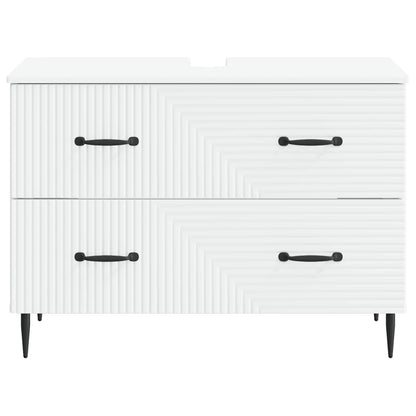 Bathroom Sink Cabinet HAARLEM White 82 x 41x 58.5 cm