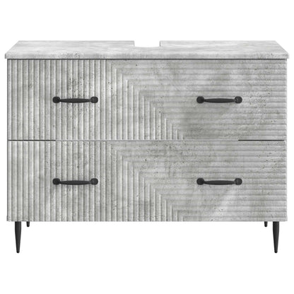 Bathroom Sink Cabinet HAARLEM Concrete Grey 82 x 41x 58.5 cm