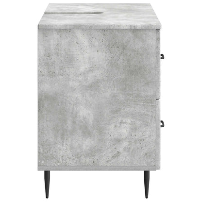 Bathroom Sink Cabinet HAARLEM Concrete Grey 82 x 41x 58.5 cm