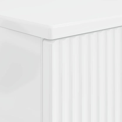 Bathroom Sink Cabinet HAARLEM High Gloss White 82 x 41x 58.5 cm