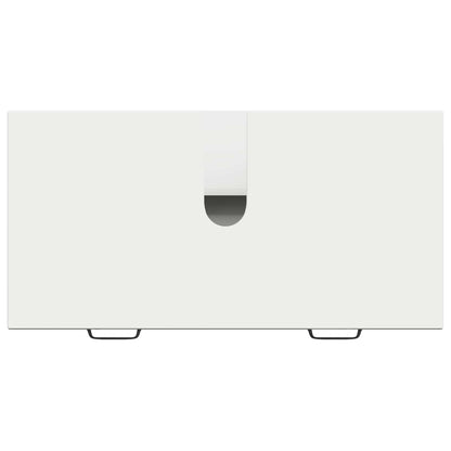 Bathroom Sink Cabinet HAARLEM High Gloss White 82 x 41x 58.5 cm