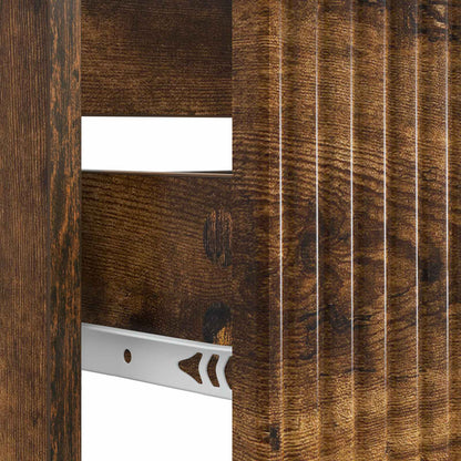 Bathroom Sink Cabinet HAARLEM Smoked Oak 82 x 41x 58.5 cm