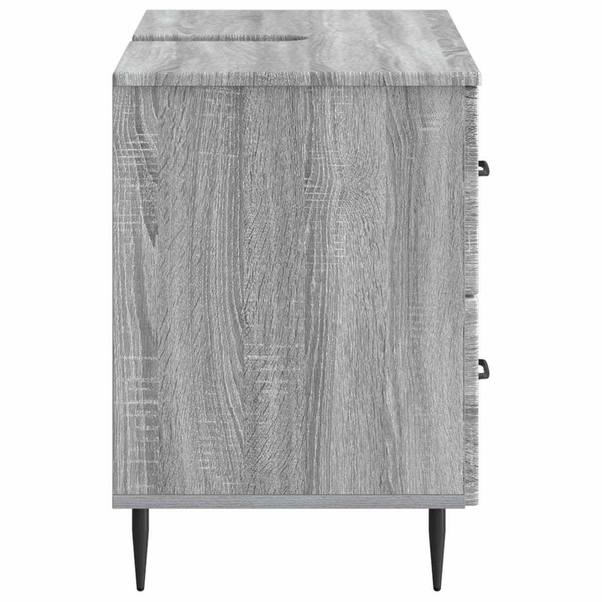 Bathroom Sink Cabinet HAARLEM Grey Sonoma 82 x 41x 58.5 cm