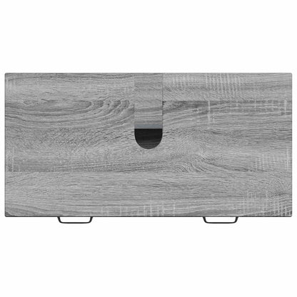 Bathroom Sink Cabinet HAARLEM Grey Sonoma 82 x 41x 58.5 cm