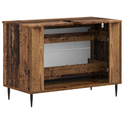 Bathroom Sink Cabinet HAARLEM Old Wood 82 x 41x 58.5 cm