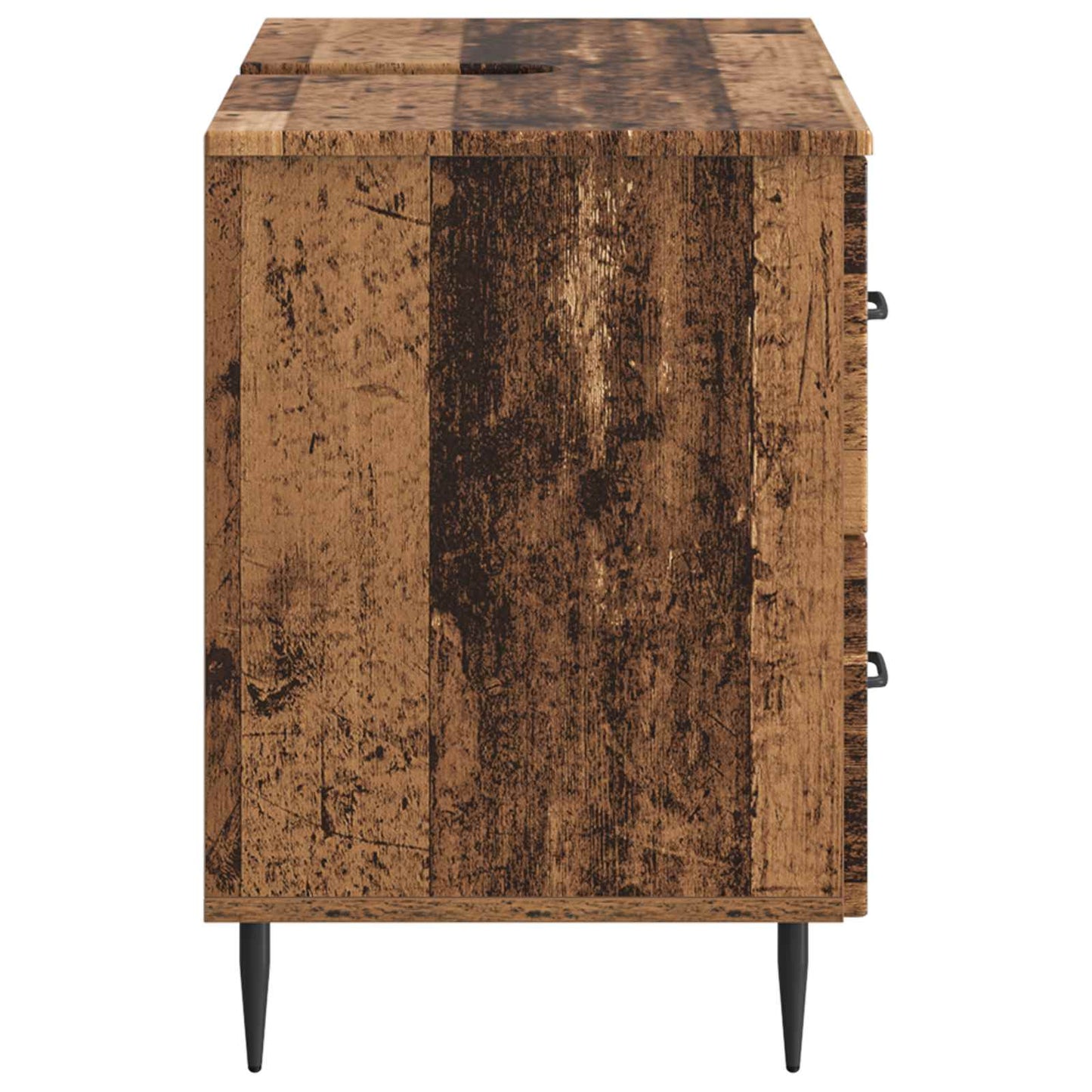 Bathroom Sink Cabinet HAARLEM Old Wood 82 x 41x 58.5 cm