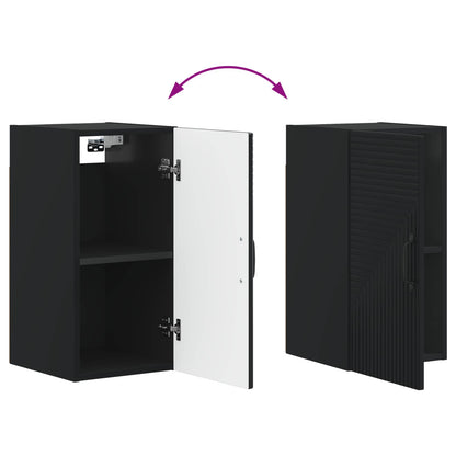 Bathroom Wall Cabinet HAARLEM Black 30 x 31 x 59 cm
