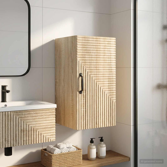 Bathroom Wall Cabinet HAARLEM Sonoma Oak 30 x 31 x 59 cm