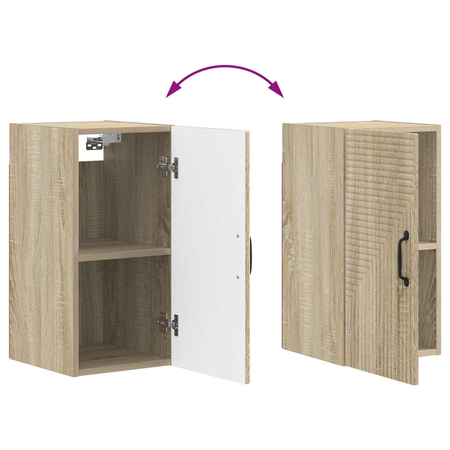 Bathroom Wall Cabinet HAARLEM Sonoma Oak 30 x 31 x 59 cm