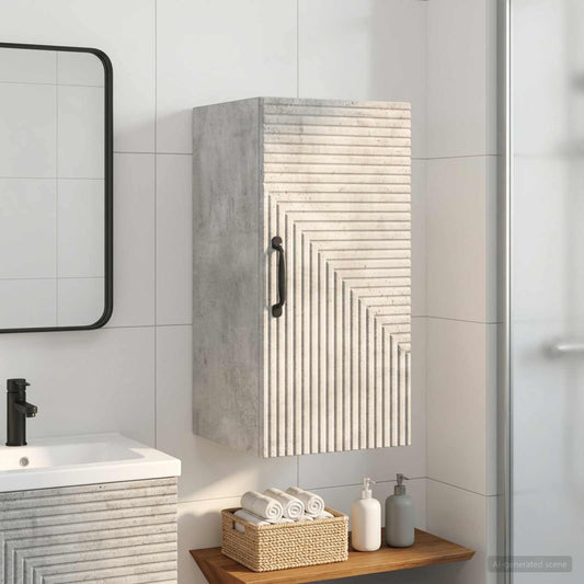 Bathroom Wall Cabinet HAARLEM Concrete Grey 30 x 31 x 59 cm